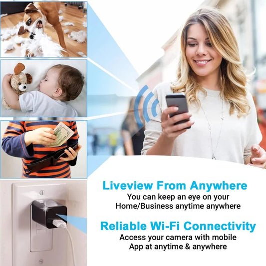 Wi-Fi Mini Charger Camera