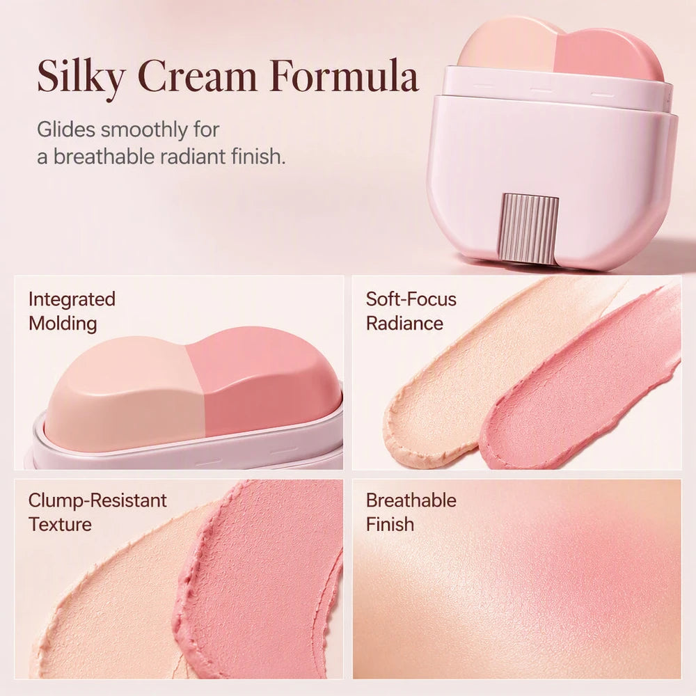 GlowDuo 2-in-1 Blush &amp; Highlighter Stick